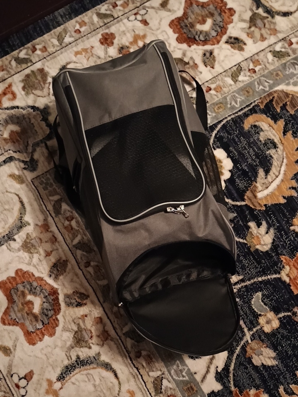 Grey Mesh Pet Carrier Backpack